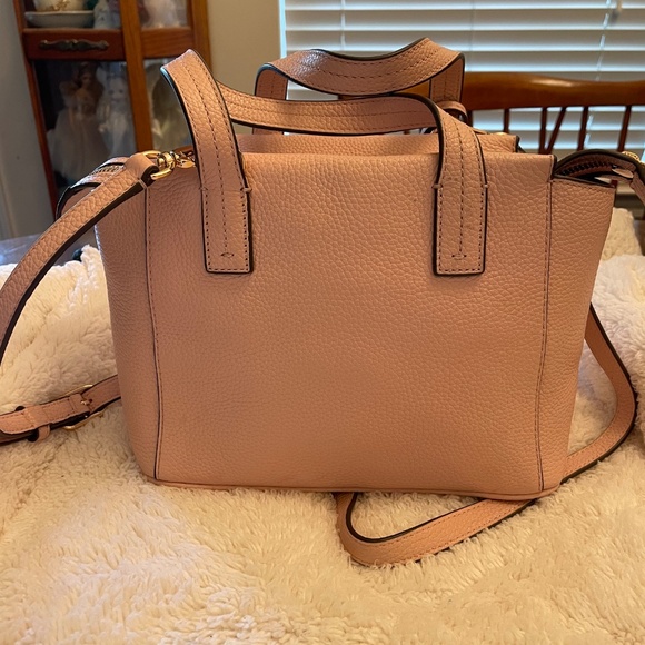 Tory Burch Thea Mini Slouchy Satchel (Dusty Rose) - Picture 2 of 13